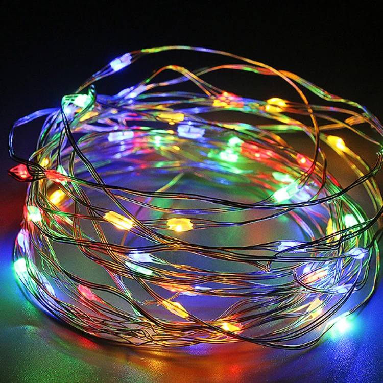 HOT SALE Color Changing Garland  RGB LED String Lights for Outdoor Wedding Party Christmas  with Smart APP Control