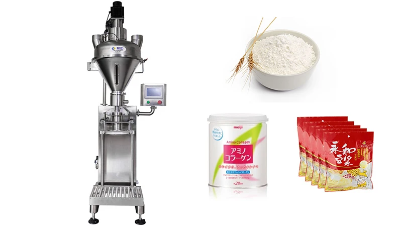 Semi automatic 50g 500g 1kg 10kg corn maize wheat flour packing machine