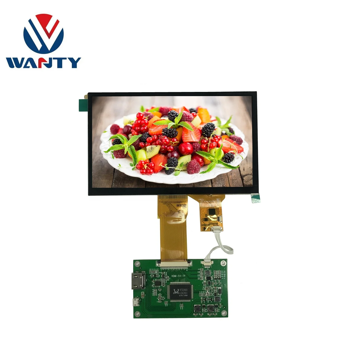 7 Inch Raspberry Pi 4 GG Structure 1024*600 IPS Panel TFT LCM RGB LCD Capacitive USB Multi Touch Screen Display
