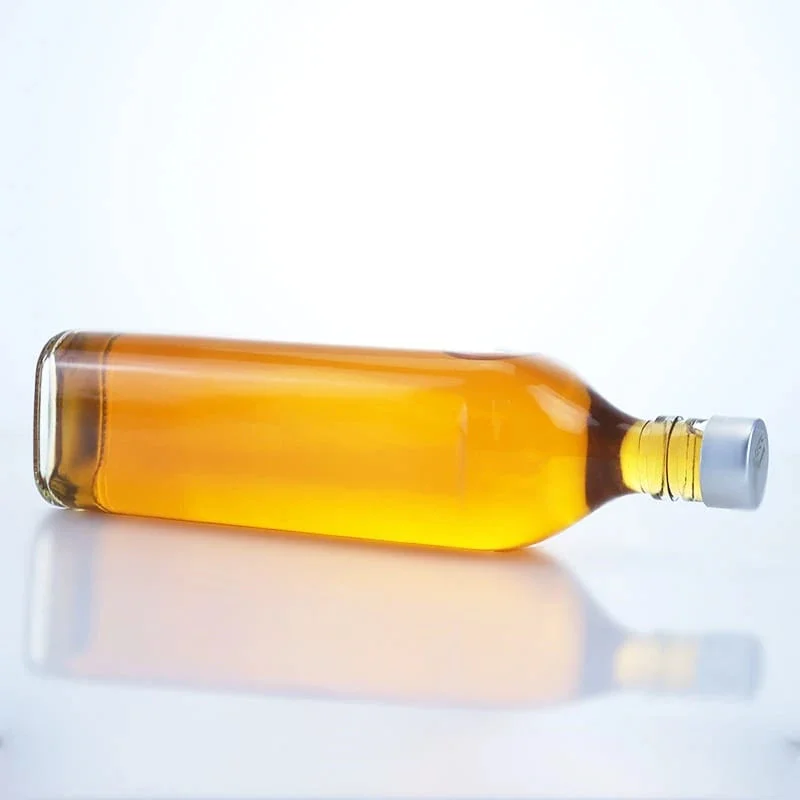 Оптовая Продажа Квадратные пустые 0.75L виски стеклянная бутылка для текилы силиконовые формы мыла 750 мл водочная