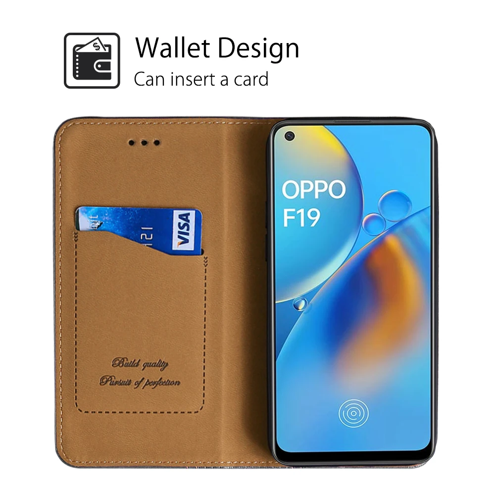 Flip Leather Wallet Mobile Case for OPPO A3 A5 A7 A8 A9 2020 A91 A92 A93 A94 ACE2 AX5S Wallet Phone Cover Bags