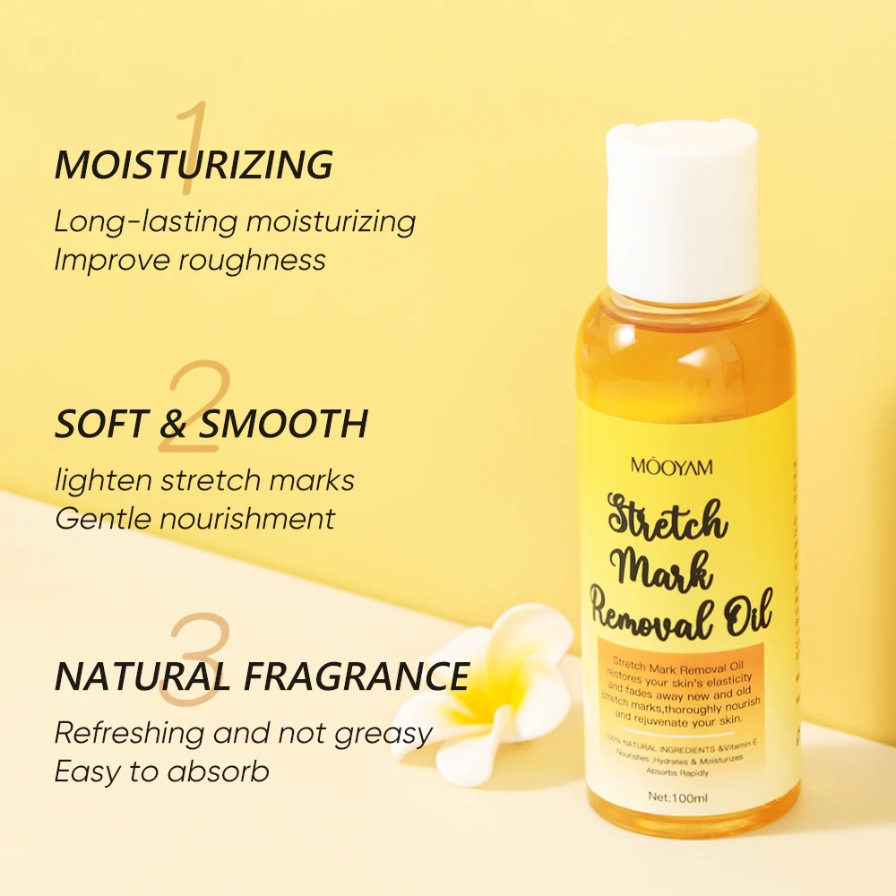 Long-lasting Moisturizing Improve Roughness and Lighten Stretch Marks Gentle Nourishment 100ml MOOYAM Stretch Marks Removal Oil