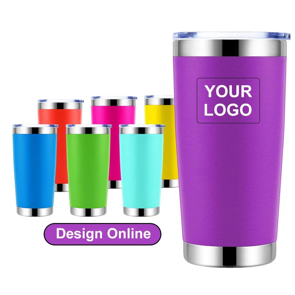 
Hot Sale 20oz Double Wall Stainless Steel Sublimation Insulated Vacuum Tumbler With Custom Logo 