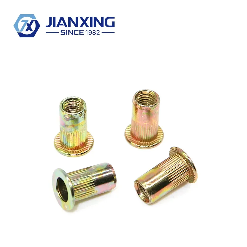 Custom Zinc Plated Blind Rivet Nut Left Hand Thread Insert Riveted Nuts