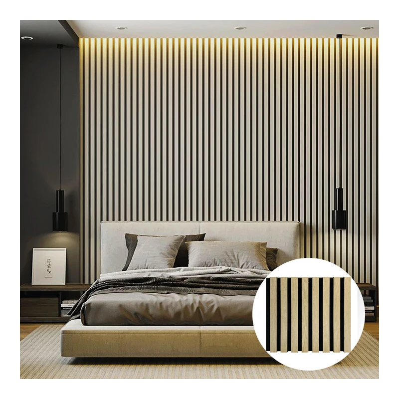 Manufacturer Pet Acoustic Panel Slatted Cheap Sound Proofing Acoustic Wood Panel Used At Office