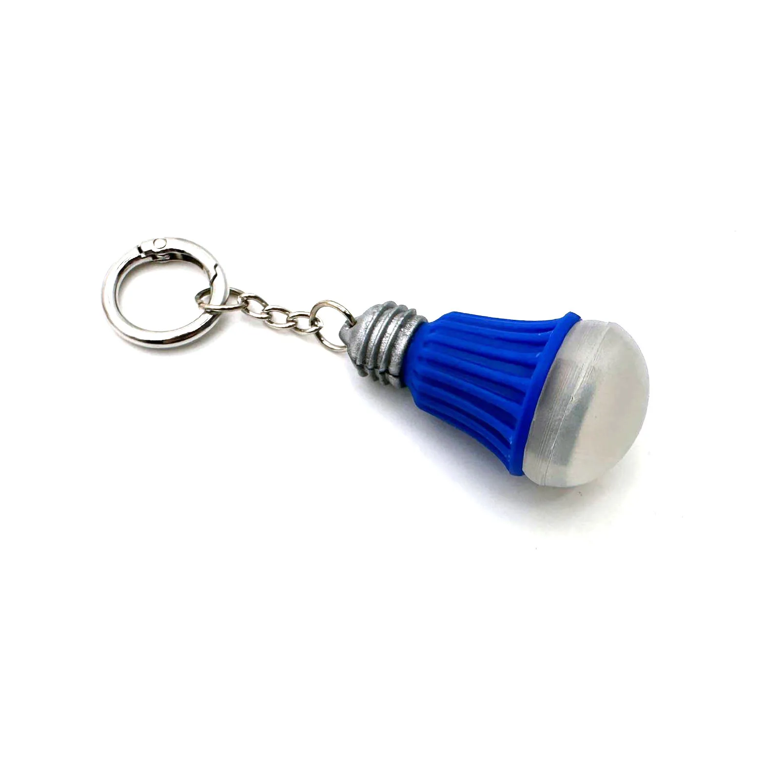 3D PVC Led Keychain Plastic Key Chains with Light Custom Rubber Key Ring with 3 different light effect