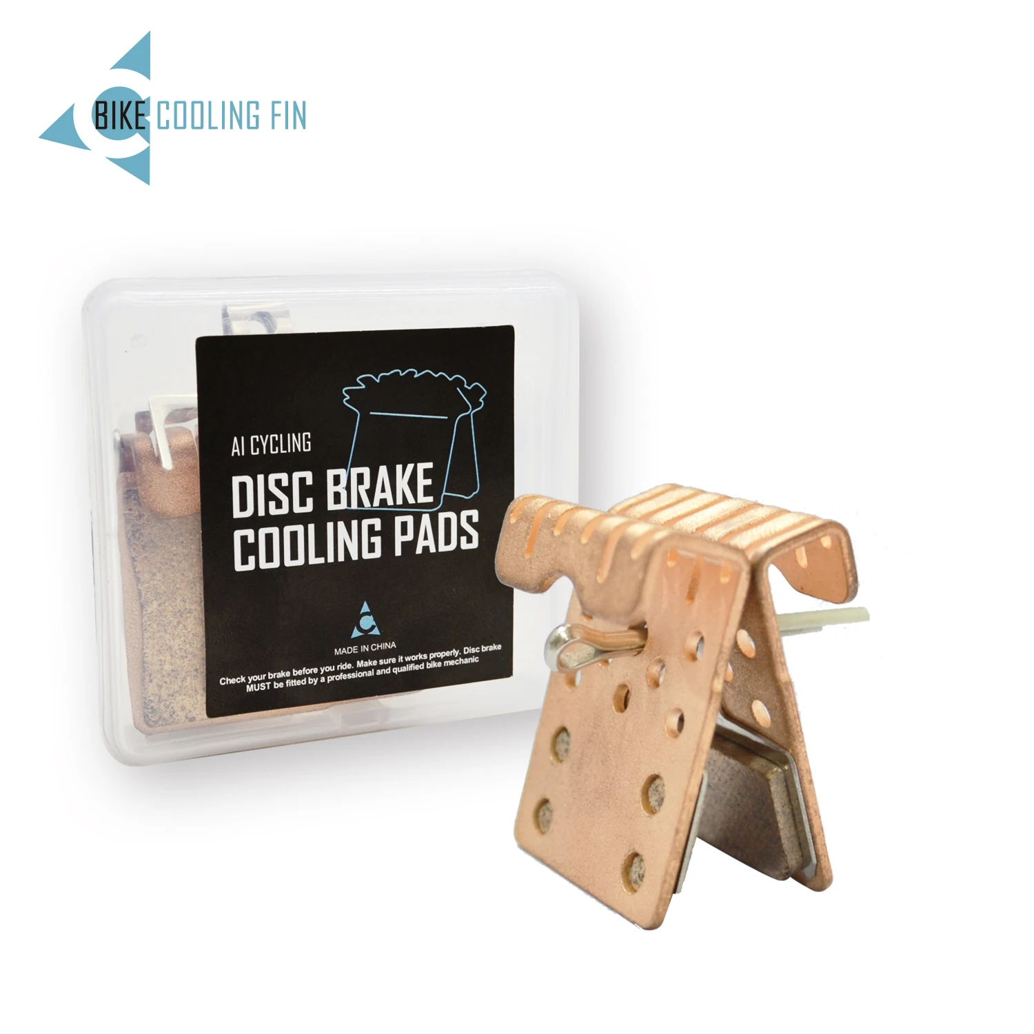 Heat Dissipation Hydraulic Sintered Disc Brake Pads Cooling Fin MTB Brake Pad for Shimano Mountain Bike NUTT