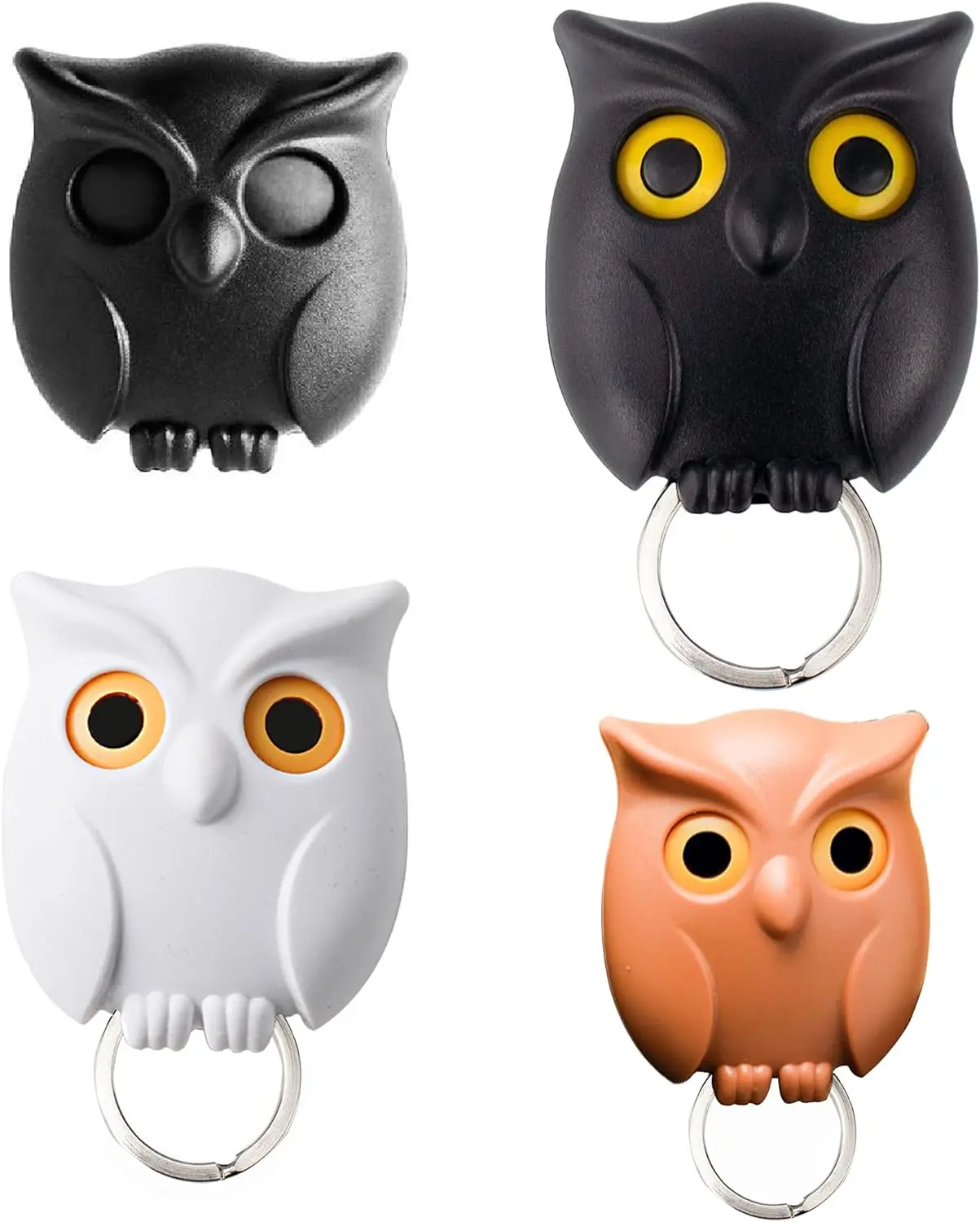 Owl magnetic hook Refrigerator sticker back door key Keychain  storage hook Strong non-trace sticky on hallway wall  Key Hanger