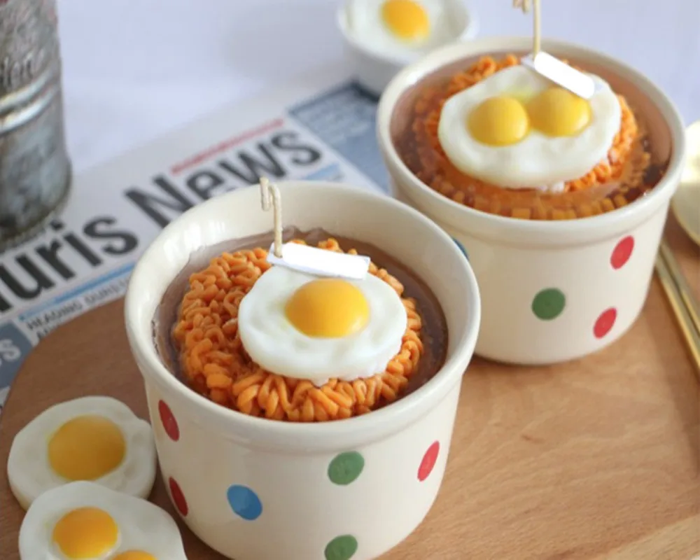 
New decorative noodle shaped scented candle fragrance aromatherapy candle 