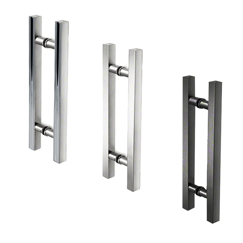 Custom Bathroom Tube Back To Back Pull Accessories Shower Room Steel Glass Door Handle