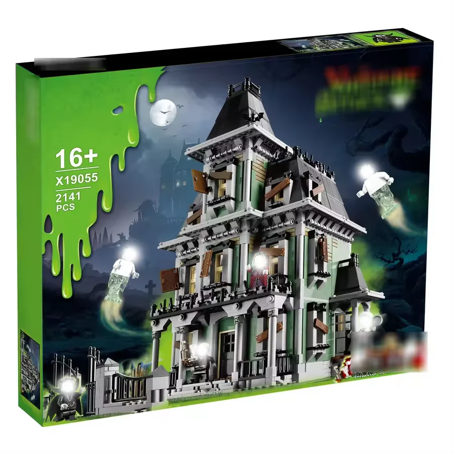 X19055 (80011) Creative Architecture Series Monster Warrior Ghost House DIY Assembly Model Building Toy