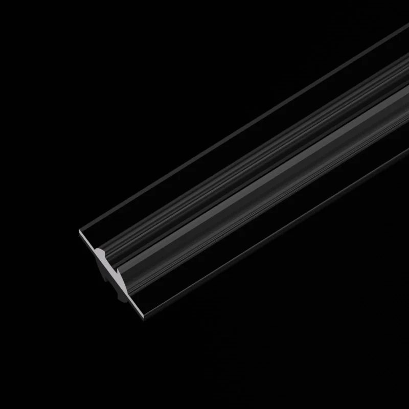 Custom Plastic Extrusion Optical Clear Transparent Led Linear Light Lens 30 Width 90 beam angle Strip Light lens For Lighting