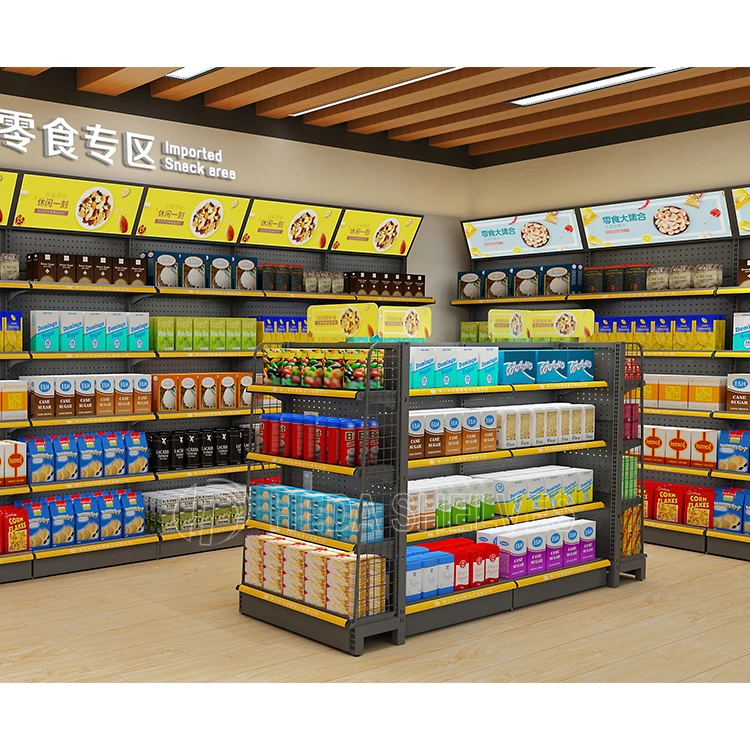 High quality Shop rack retail grocery store shelving Super market racks price