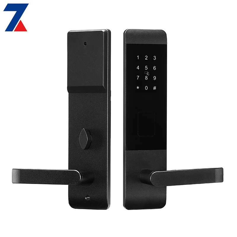 High Security Biometrics digital double sided password key card hotel door smart locks