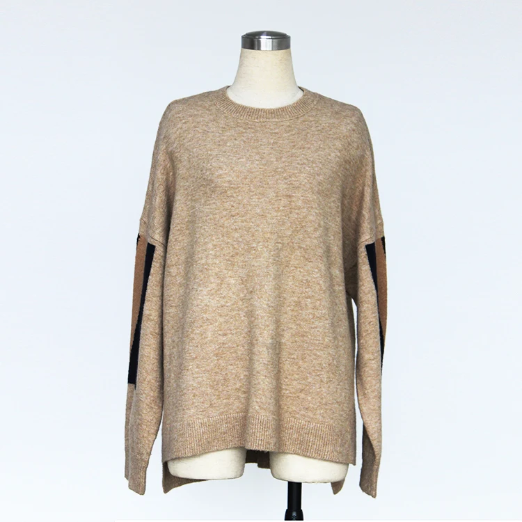 
Hot Sale Long Sleeve durable Round Neck Cashmere Sweaters for Ladies 