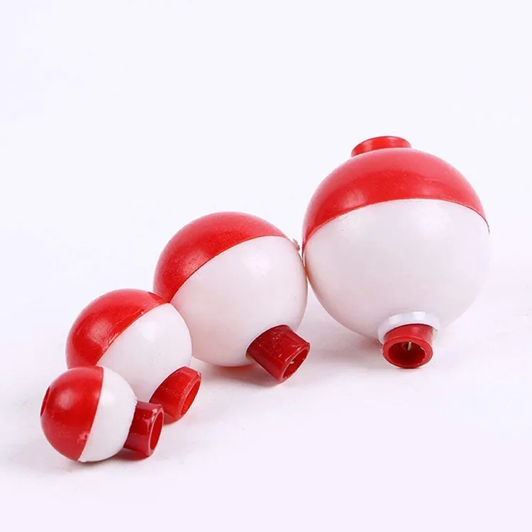 15pcs/lot 1 Inch Size Round Plastic Fishing Bobber Buoy Float Sea Fishing Floats Plastic Floats