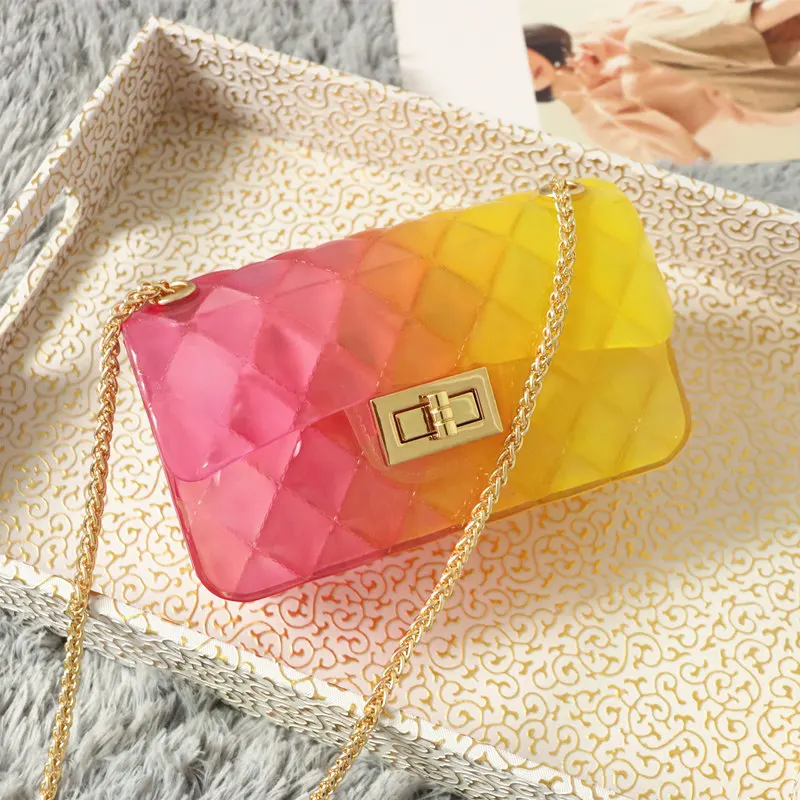 Good price jelly shoulder bag multi color to choose silicone women bags summer hot sell jelly bag handbag