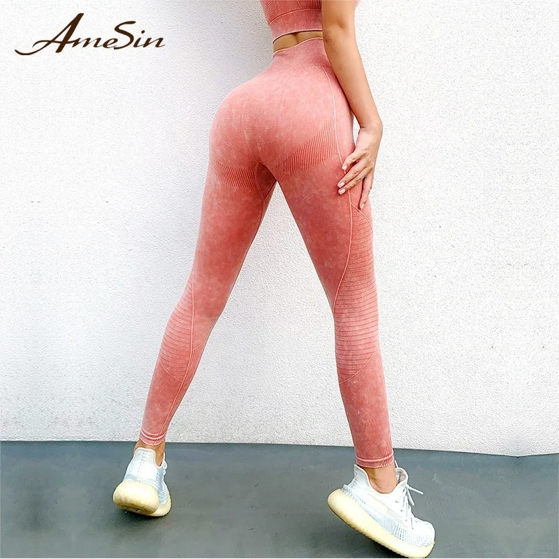  AmeSin 2021 хит продаж новая технология переработанные ткани летний цвет устойчивые экологически чистые активные штаны для