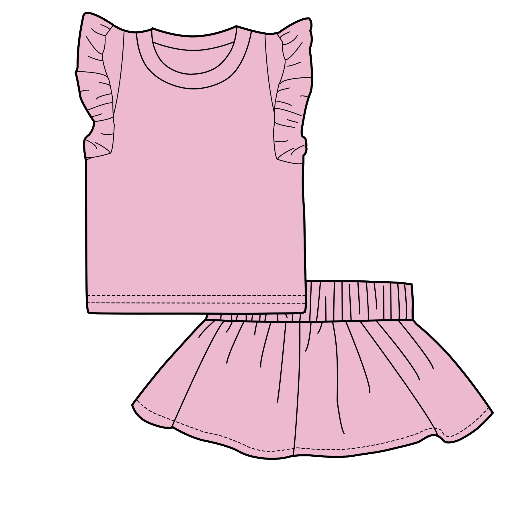 Lace Ruffle Baby Girls Cotton Clothing Sets Kids Girl Clothing Sets 1 Year Girls Clothing Sets For Skin Care