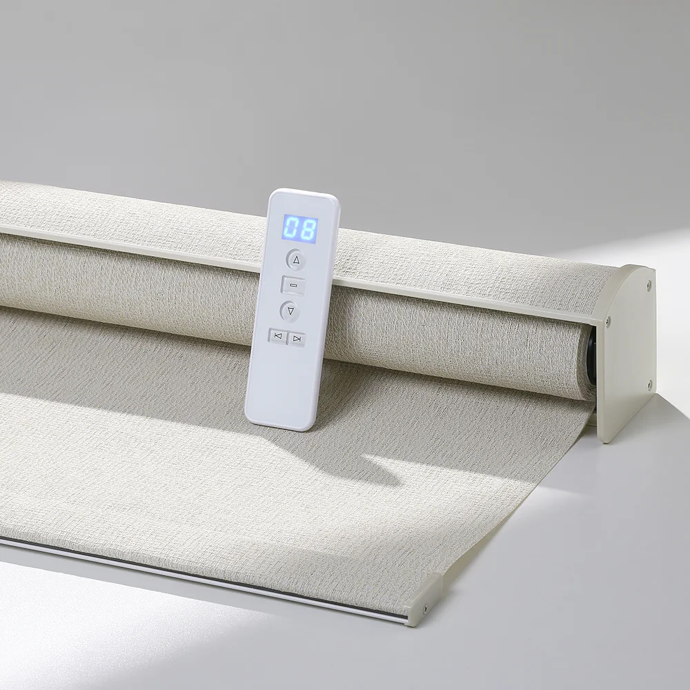 High quality motorized shades with remote motorized window roller blind