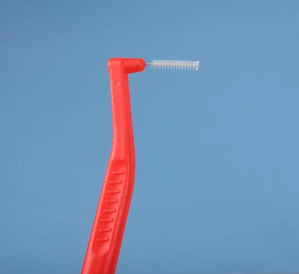 Suction card installation Private Label Soft Bristle I Shape Plastic Tooth Pick Dental Floss Interdental Brush