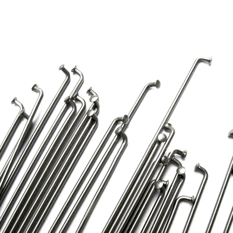 Abrasion Resistance Carbon Steel Tool Wire Spoke Rims Authentic Bicycle Spokes And Nipples