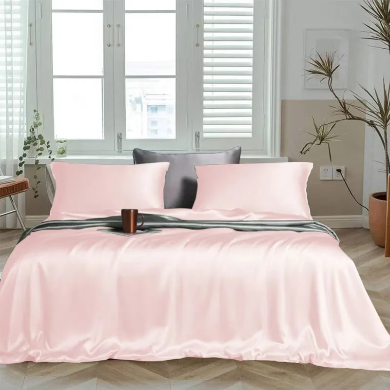 Bamboo Rayon Viscose Bed Sheets 4 Pieces Bedding Set Wholesale 100% Organic Bamboo Fitted Bedsheet Set