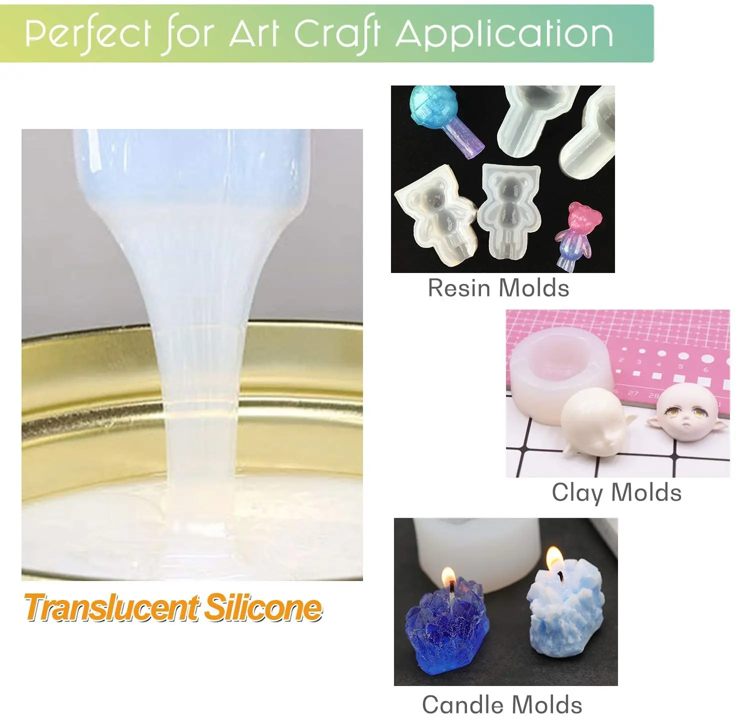 Набор для изготовления силиконовой формы, Прозрачная силиконовая резина, изготовление нетоксичной жидкости