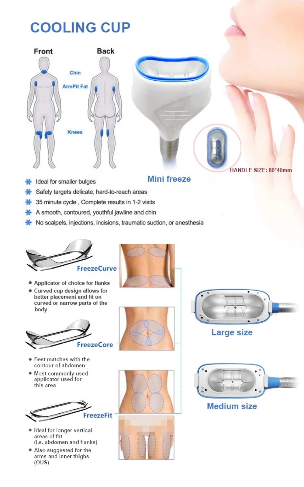 360 Cryolipolyse Cellulite Reduction Cool Body Sculpting Cryolipolysis Slimming Machine / Fat Freeze Cryolipolysis Machine