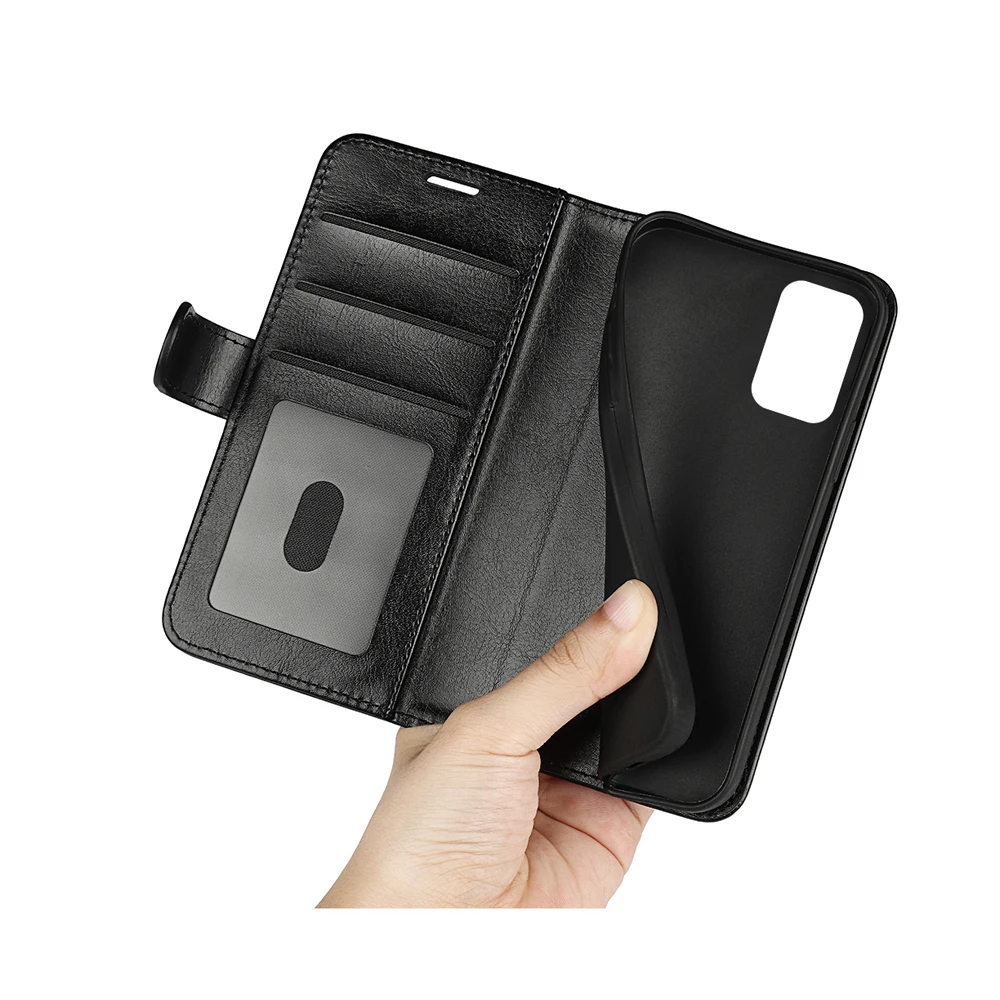 Кожаный чехол-книжка Crazy horse для Samsung Galaxy A73 4G чехол с отделением карт