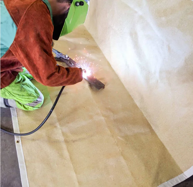 Fiberglass Welding Curtain Heat Insulation Industrial 4ft x 6ft Heavy Duty Fire Blankets for Welding