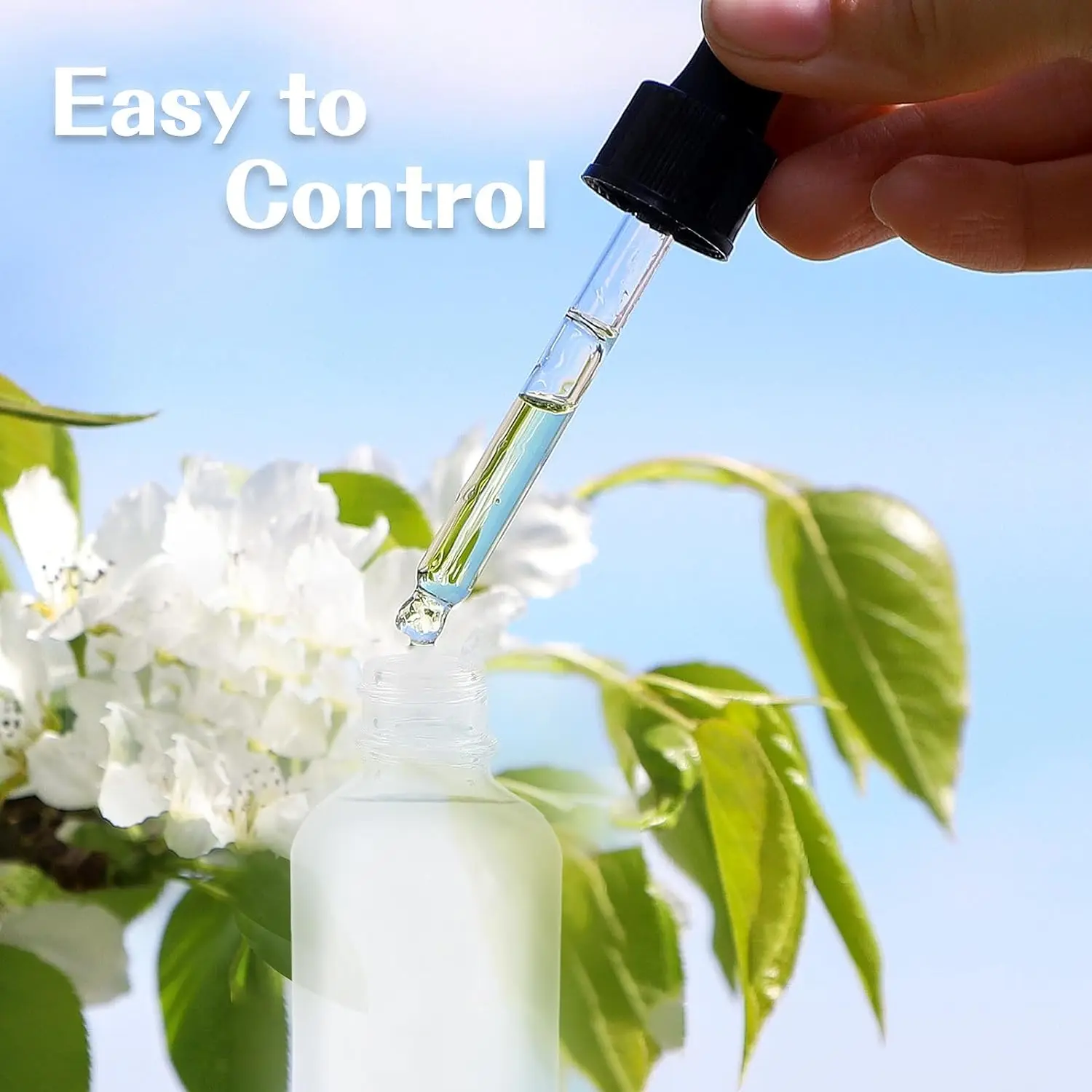 Hot Selling 1oz 30ml 50ml Transparent Glass Dropper Essential Oil Bottle Tincture Bottle with Dropper Pipettes