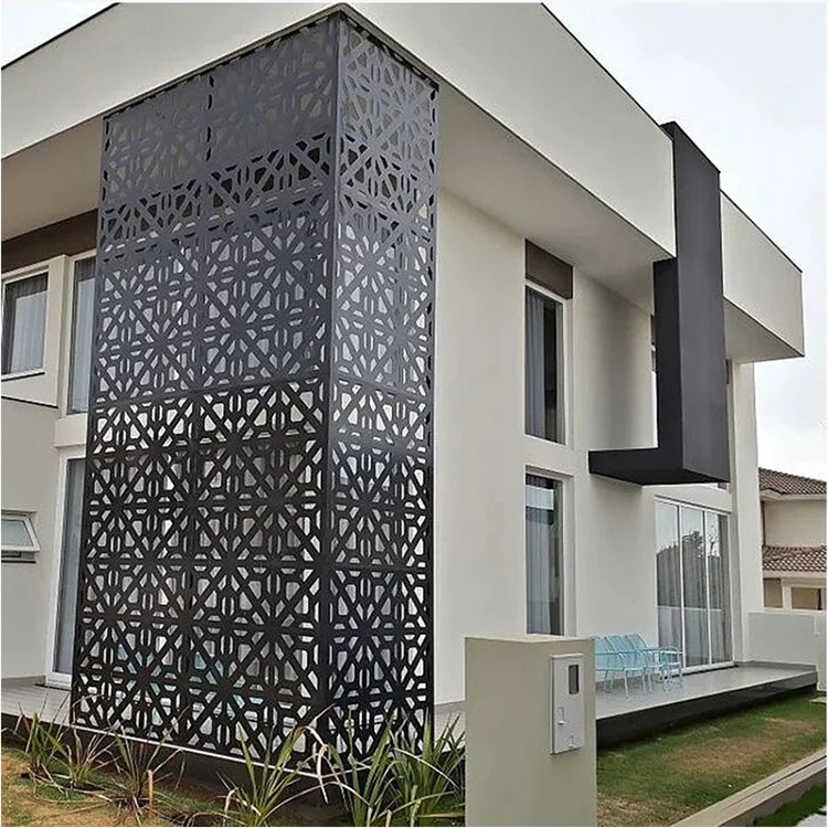 Laser Cut Decorative Cottage Facade Alu Facades Structural Curtain Wall Cladding System Aluminum Composite Panel