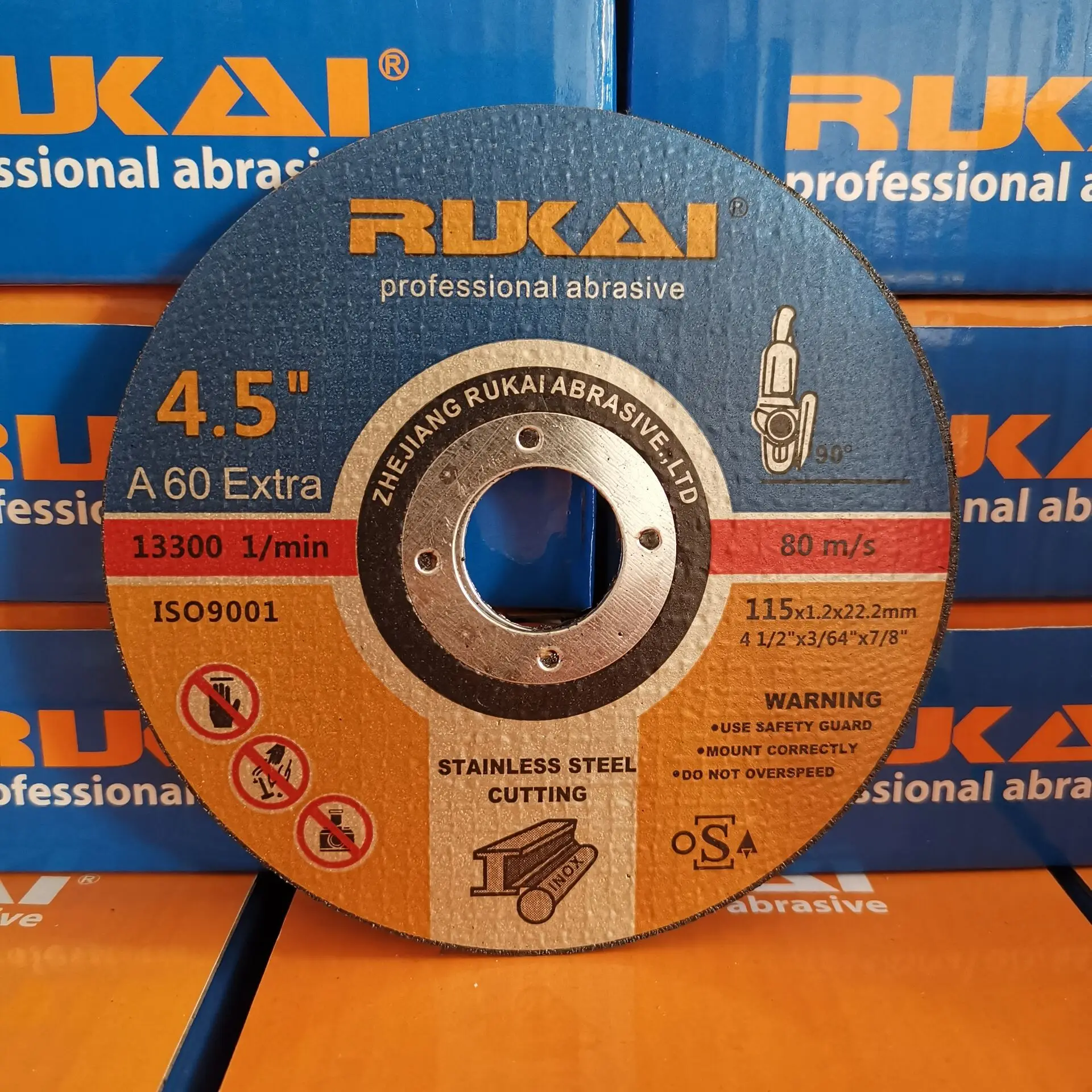 
rukai 115x1.2x22 super thin stainless steel cut off wheel abrasive 
