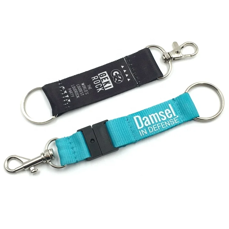 
OEM Supply Dye Sublimation Printing Short Lanyards With Lobster Clip 