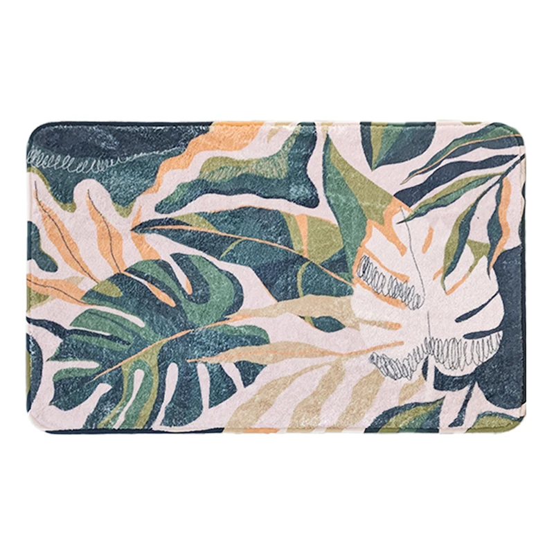 Light Weight Rubber Super Soft Custom Super Soft bath mat rug polyester carpet pvc anti slip mat