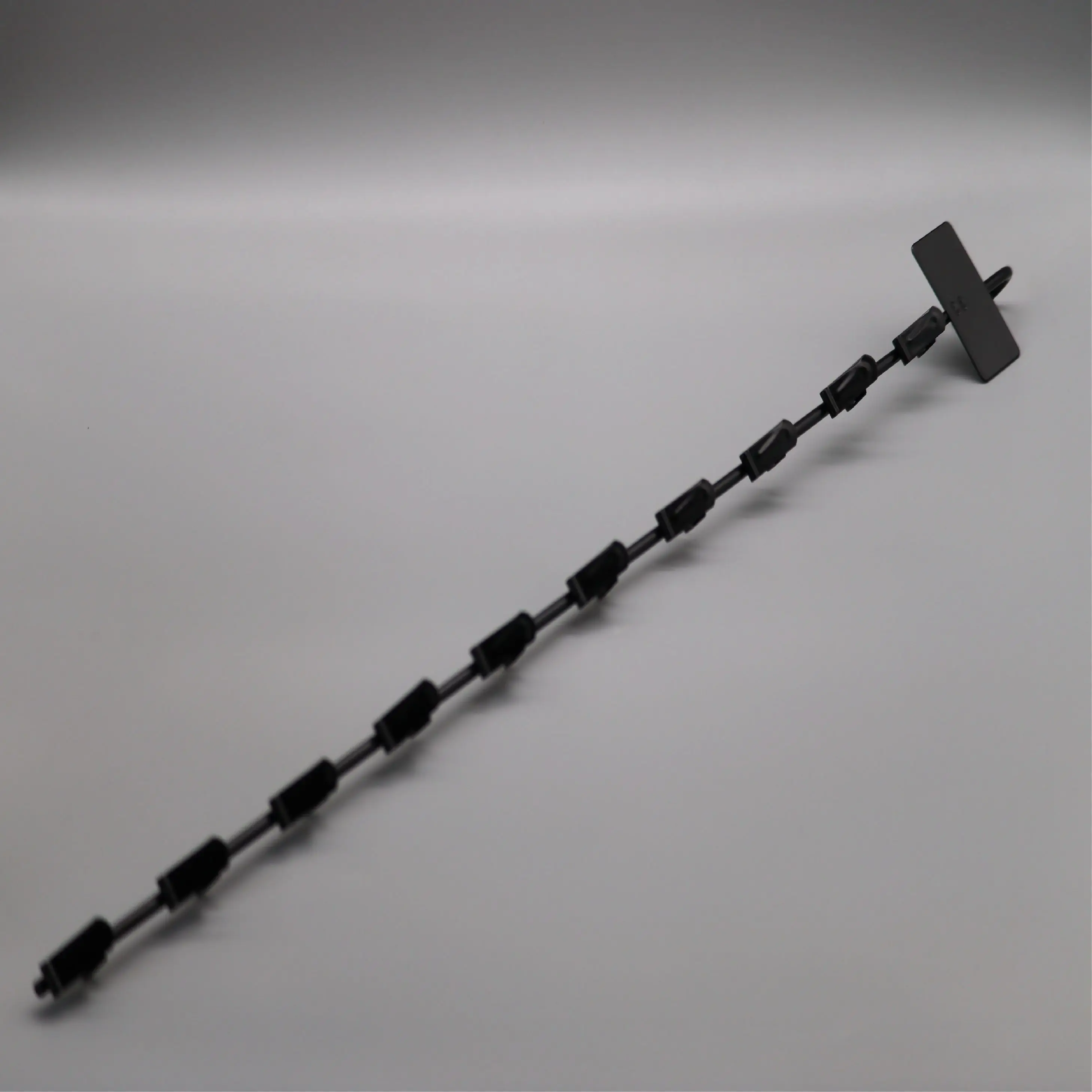 Metal Supermarket Hanging 12 Clip Strip Display with Sign Plate