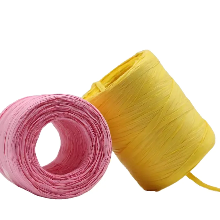 Wholesale Colorful Hand Knitting Raffia Yarn For Handmade Products