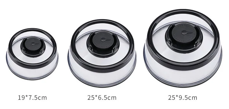 CHANGZE Food Fresh Keep Vacuum Sealer Cover, Kitchen Silicone Lid Crisper Instant Vacuum Food Sealer