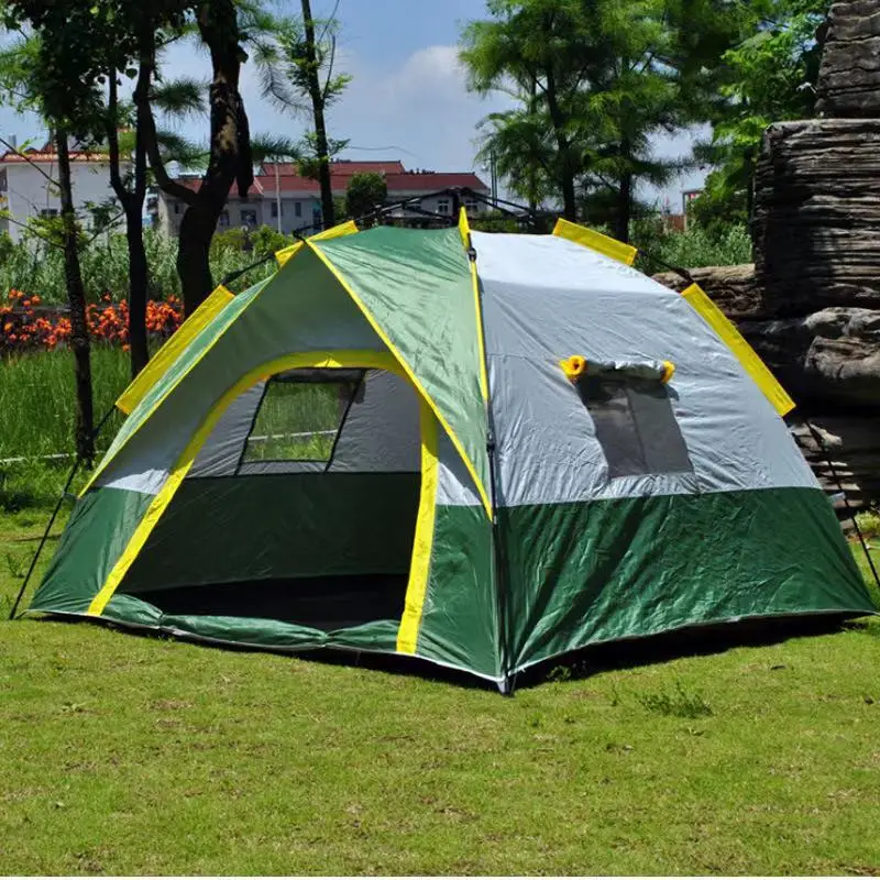 Best Instant Portable 4 Persons Seasons Custom Big Waterproof Cheap Automatic Wholesale Glamping Tente De Camping Outdoor Tent