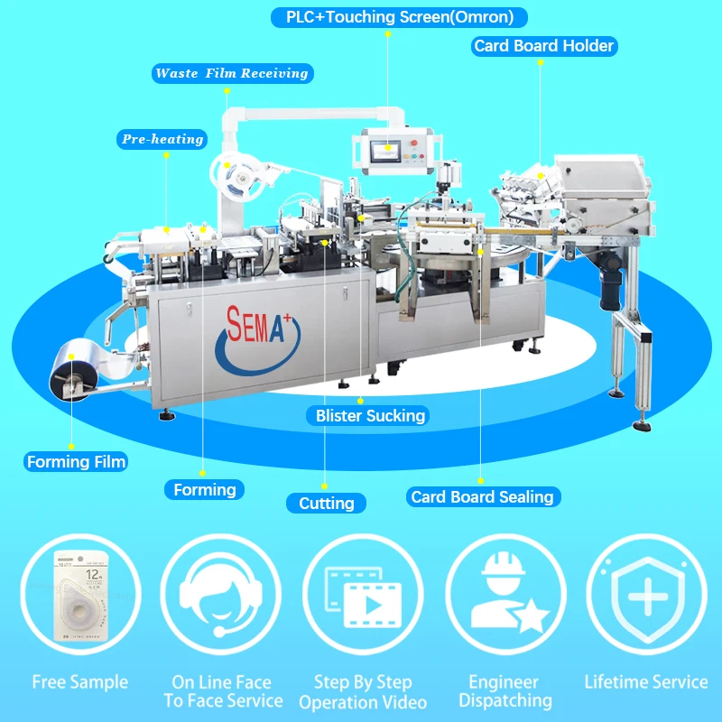 Hot Sale Rotary Turntable High Frequency Blister Sealing Machine Blister Card Packing Double Clamshell Pvc Sealing Machine