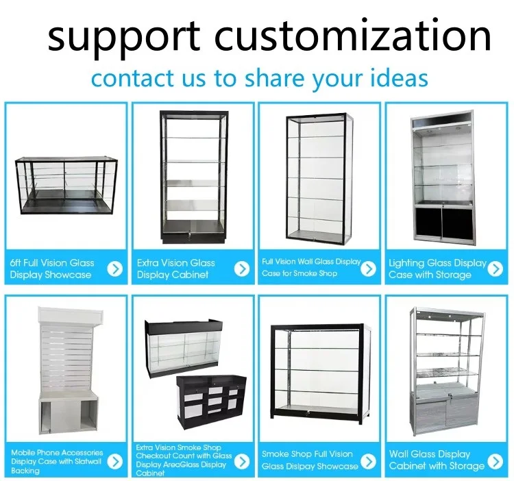 hot sales vitrine showcase for shop quality guarantee full vision display lockable showcase manufacturer super popular RZ
