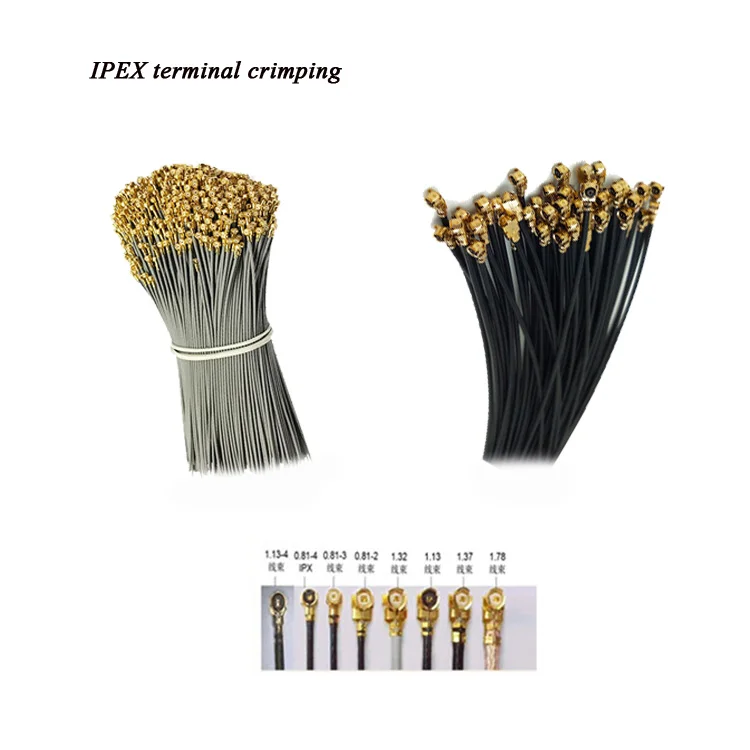  1.13mm/1.32mm/1.37mm/1.78mm/0.81mm IPEX rg6 f type coaxial cable connector tool crimping machine for