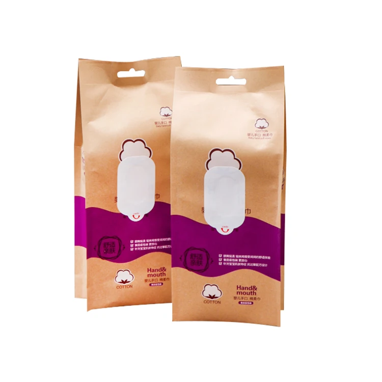 China manufacturer custom logo reusable packing bag baby wet wipes tissues pouch