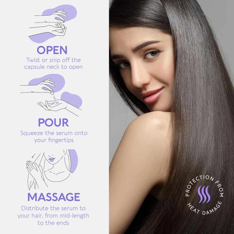 OEM Brand Wholesale Smoothing Moisturizing Repairing Hair Oil Capsule Natural Hair Care Vitamin Oil Serum Capsule