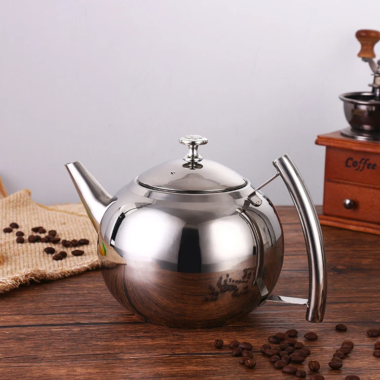 Stainless Steel Teapot With Infuser Filter Coffee Kettle Green Oolong Tea Jug