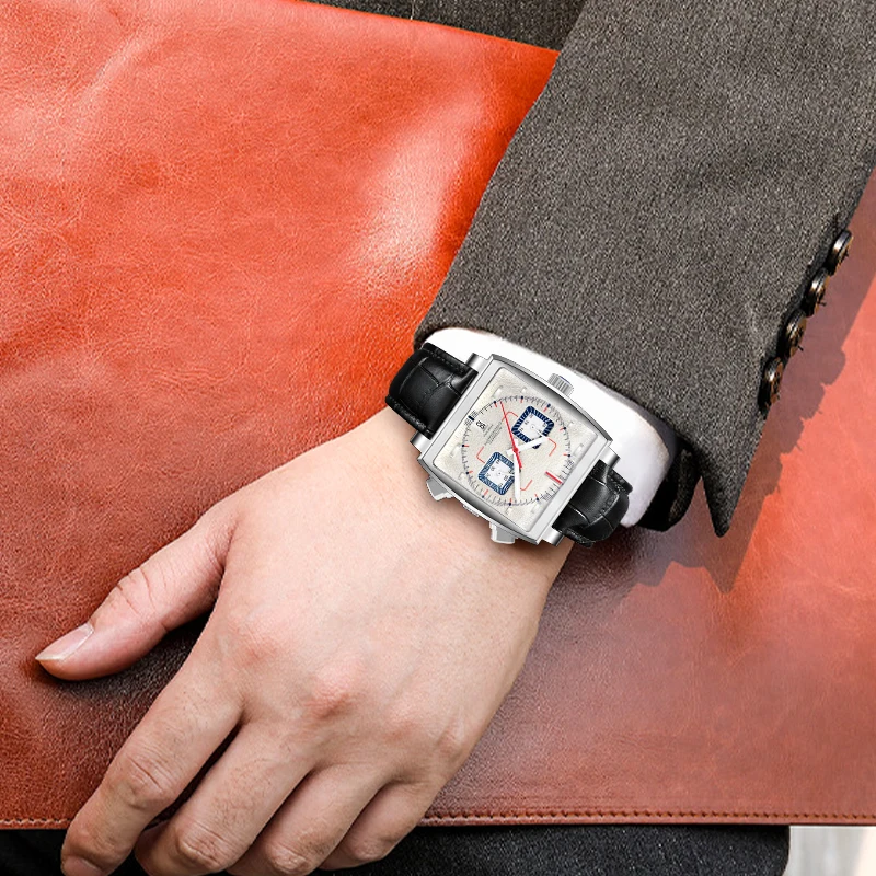 Astronomia Celestial SeriesTourbillon Watch Men Waterproof Quartz Mechanical Wrist Watches For Men 30m Waterproof Blue Strap