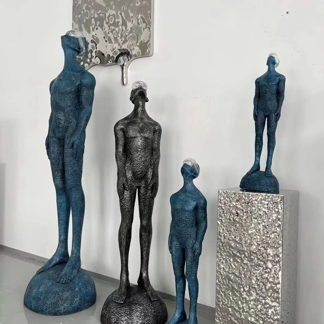 Modern Thinking Human Figurines Resin Abstract Statues Living Room Decoration Office Desk Decor Home Decoration Accessories