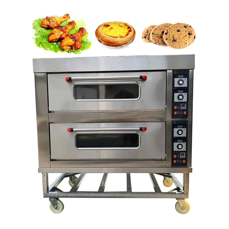 Horno De Pan Para Panaderia Manufacturer Industrial Pizza Confectionery Pastry Gas Cake Oven for Bakery