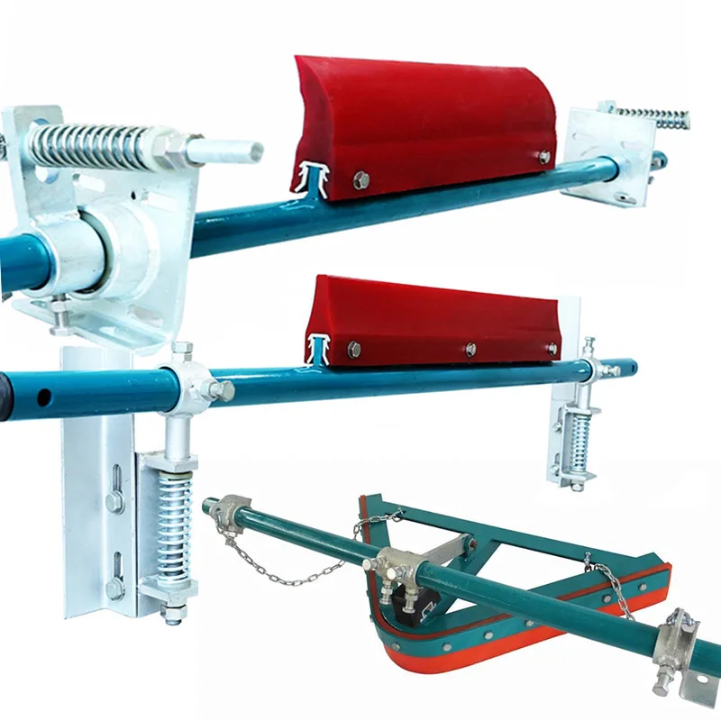 Primary Secondary V plough Polyurethane Conveyor Belt Cleaner / Belt Scraper